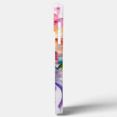 明るい色の3Dルックフラワー Case-Mate iPhoneケース (裏面 / 左)