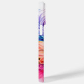 明るい色の3Dルックフラワー Case-Mate iPhoneケース (裏面 / 右)