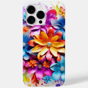 明るい色の3Dルックフラワー Case-Mate iPhone 14 PRO MAXケース