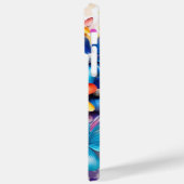 明るい色の3Dルックフラワー Case-Mate iPhoneケース (裏面 / 左)