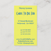 明るい色のSelena -名刺 名刺 (裏面)