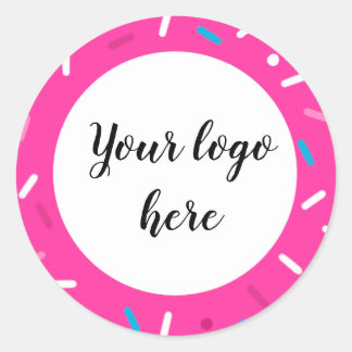 明るい色のSprinkleパターンシール ラウンドシール