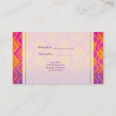 明るい色アラビアンモロッコは友人カードを参照 紹介カード (裏面)