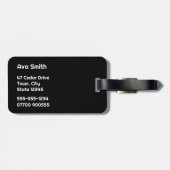 明るい色クールのかわいらし可愛い犬 ラゲッジタグ (裏面横)