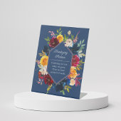 明るい色サニタイジングステーション水の色のフローラ 台座サイン