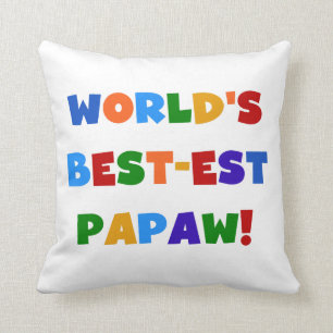 明るい色ベスト米国東部標準時刻のPapawのTシャツおよびギフト クッション