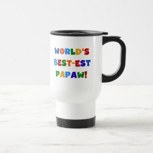 明るい色ベスト米国東部標準時刻のPapawのTシャツおよびギフト トラベルマグ