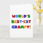 明るい色ベスト米国東部標準時刻GrampyのTシャツおよびギフト カード (黄色い花)