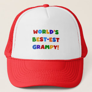 明るい色ベスト米国東部標準時刻GrampyのTシャツおよびギフト キャップ