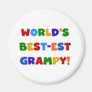 明るい色ベスト米国東部標準時刻GrampyのTシャツおよびギフト マグネット