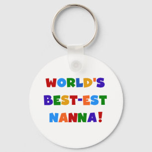 明るい色ベスト米国東部標準時刻NannaのTシャツ キーホルダー
