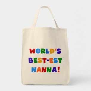 明るい色ベスト米国東部標準時刻NannaのTシャツ トートバッグ