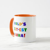 明るい色ベスト米国東部標準時刻NannaのTシャツ マグカップ (正面左)