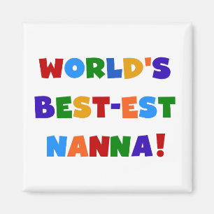 明るい色ベスト米国東部標準時刻NannaのTシャツ マグネット