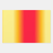 明るい色モダンピンク赤オレンジユニーク色 ラッピングペーパーシート (正面2)