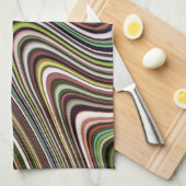 明るい色ユニークカッコいい キッチンタオル (四つ折り)