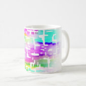 明るい色ユニークカッコいい コーヒーマグカップ (正面右)