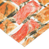 明るい色合いのレンガのようなスケッチ テーブルクロス (アングル)