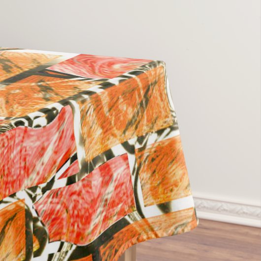 明るい色合いのレンガのようなスケッチ テーブルクロス (インサイチュ)