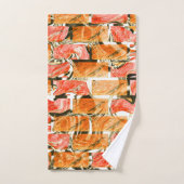 明るい色合いのレンガのようなスケッチ バスタオルセット (ハンドタオル)