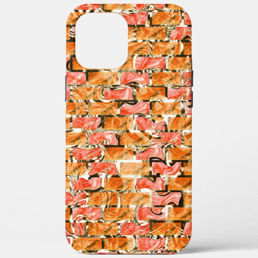 明るい色合いのレンガのようなスケッチ Case-Mate iPhoneケース (裏面)