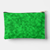 明るい色合いの緑の抽象芸術アートパターン アクセサリーポーチ (裏面)