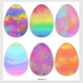 明るい色彩の鮮やかイースターエッグ シール