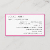 明るい色数々ののスイーツキャンディトリートスイートショップ 名刺 (裏面)