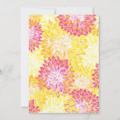 明るい色結婚のハム 招待状 (裏面)