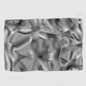 明るい色調の曲線状の灰色の形状 ゴルフタオル (横)