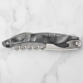 明るい色調の曲線状の灰色の形状 ソムリエナイフ (裏面)