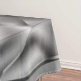 明るい色調の曲線状の灰色の形状 テーブルクロス