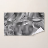 明るい色調の曲線状の灰色の形状 バスタオルセット (ハンドタオル)