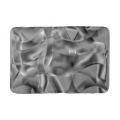 明るい色調の曲線状の灰色の形状 バスマット (正面)