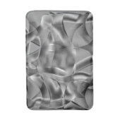 明るい色調の曲線状の灰色の形状 バスマット (正面縦)