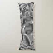 明るい色調の曲線状の灰色の形状 ボディピロー (正面縦)