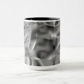 明るい色調の曲線状の灰色の形状 マグカップ (中央)