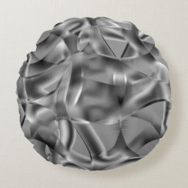 明るい色調の曲線状の灰色の形状 ラウンドクッション