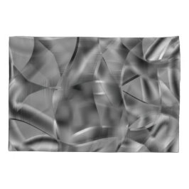 明るい色調の曲線状の灰色の形状 枕カバー