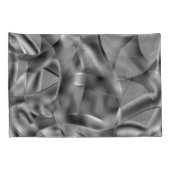 明るい色調の曲線状の灰色の形状 枕カバー (裏面-右)