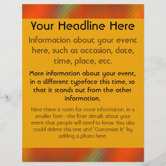 明るい色 チラシ (正面)