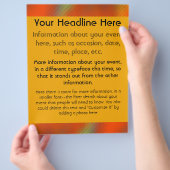 明るい色 チラシ (手)