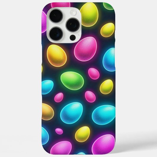 明るい色/ネオンイースターエッグ/春 Case-Mate iPhoneケース (裏面)