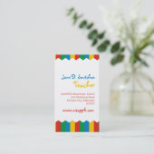 明るい色 名刺 (スタンド正面)