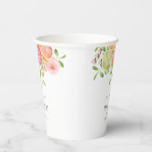 明るい花と柑橘類のブライダルシャワー 紙コップ (右)