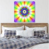 明るい花のキャンバス印刷 キャンバスプリント (インサイチュ (寝室))