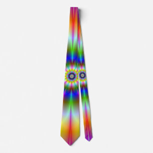 明るい花のネックタイ ネクタイ