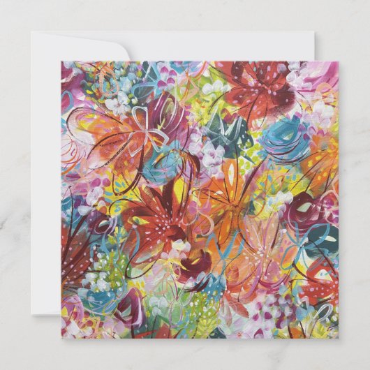 明るい花のフローラカード シーズンカード (正面)