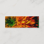 明るい花のプロフィールカード スキニー名刺 (裏面)