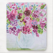 明るい花の花束 マウスパッド (正面)